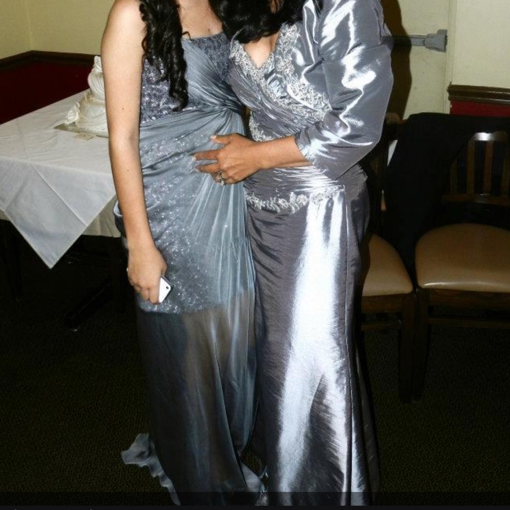 Lm Collection Size 6 Silver Short Sequence Dress … - image 2